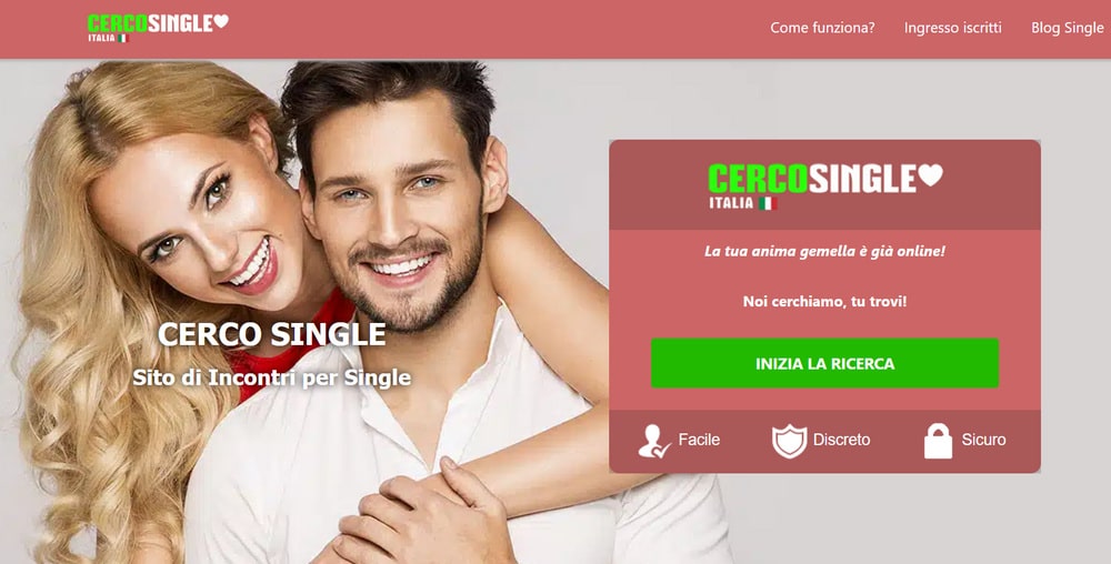 recensione cercosingle questa è l'home page